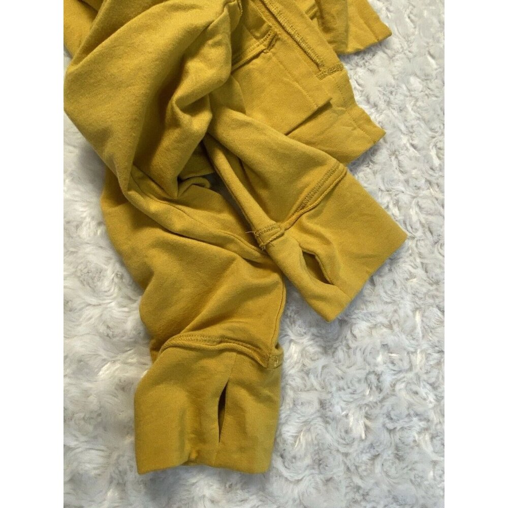 Rachel Hollis Mustard Yellow Girl Wash Your Face Lightweight Thumbholes Size L - Picture 9 of 10